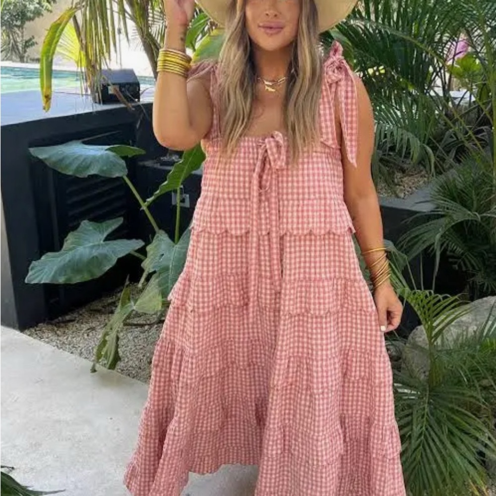 Buddy Love Landon tie shoulder maxi Dress